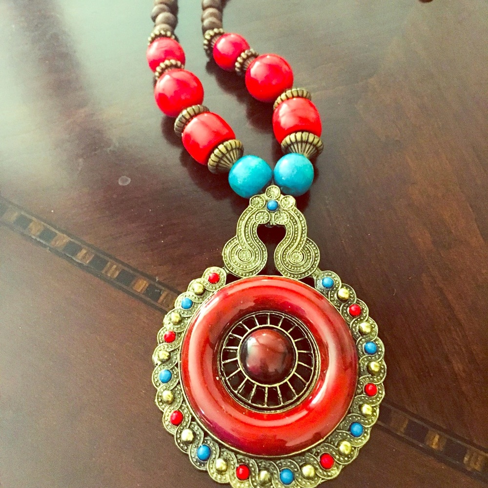 New!!Colorful Stone necklace !!